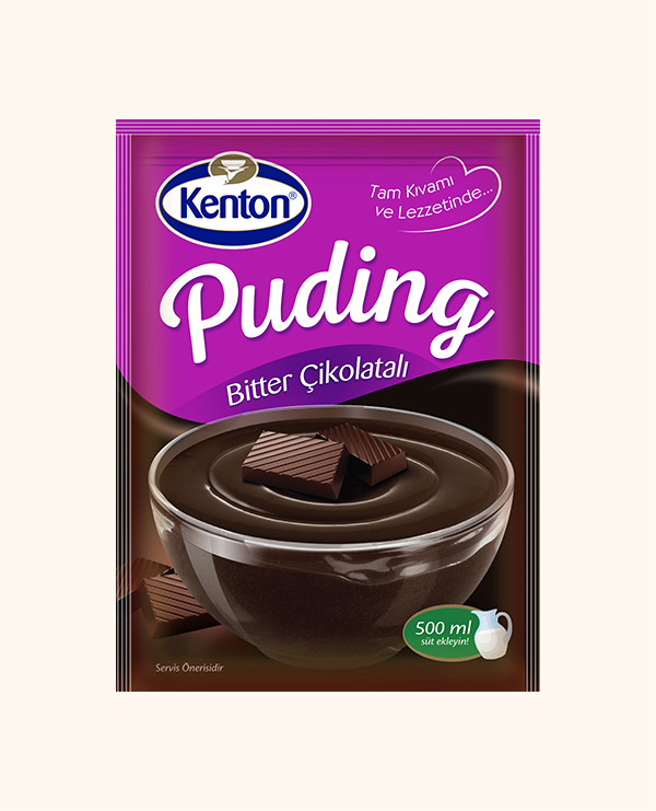 Bitter Çikolatalı Puding